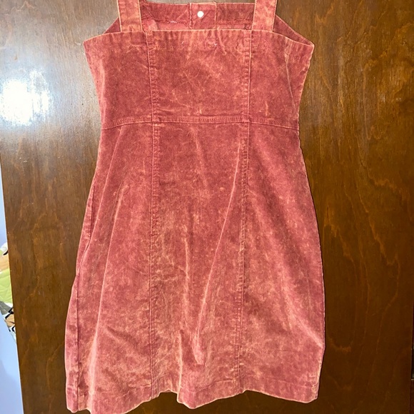 Dark Orange Button-Up Dress - Picture 4 of 6